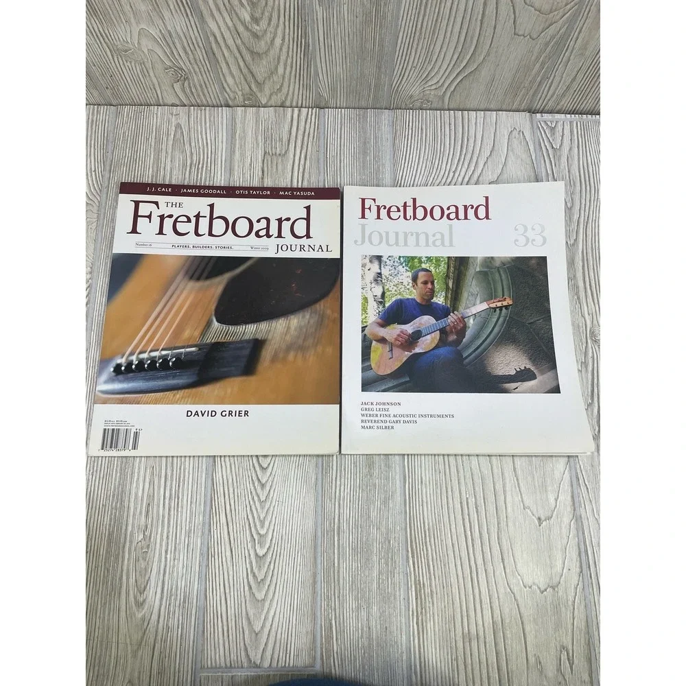 Fretboard Journal Lot of 2 Issues #16 & #33 Jack Johnson David Grier Guitar